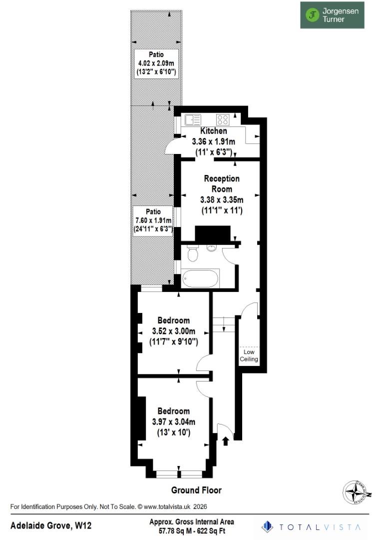 Floorplan for Adelaide Grove, Shepherd's Bush, London, W12