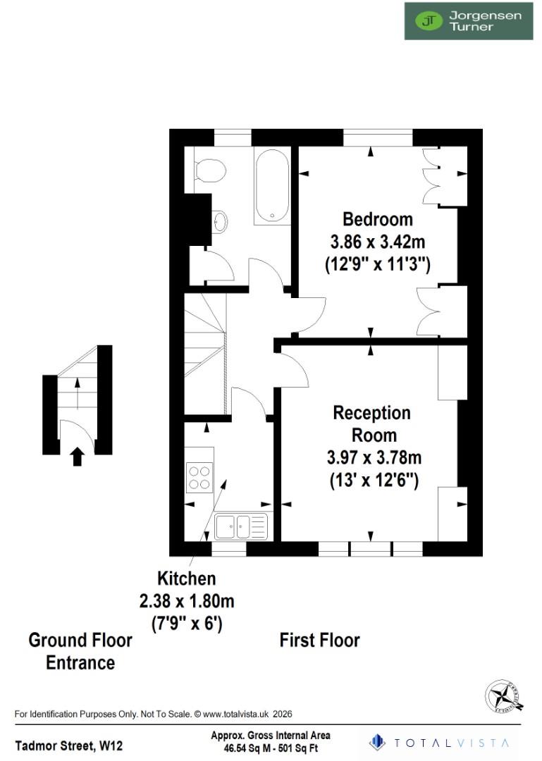 Floorplan for Tadmor Street, Shepherds Bush, W12