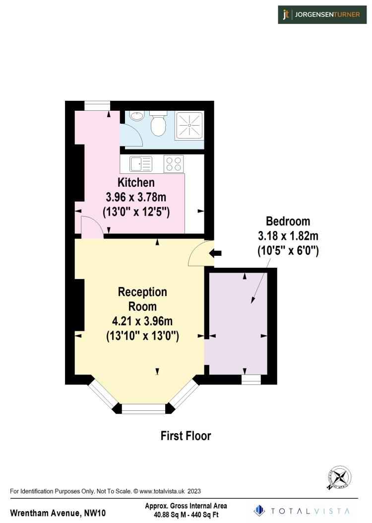 Floorplan for Wrentham Avenue, First floor Front Flat