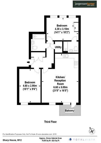 Floorplan for Sharp House, Goldhawk Road