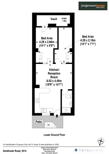 Floorplan for Goldhawk Road, Shepherds Bush, W12