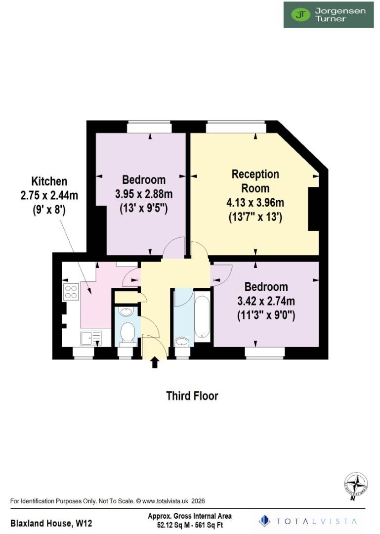 Floorplan for Blaxland House, White City Estate, W12
