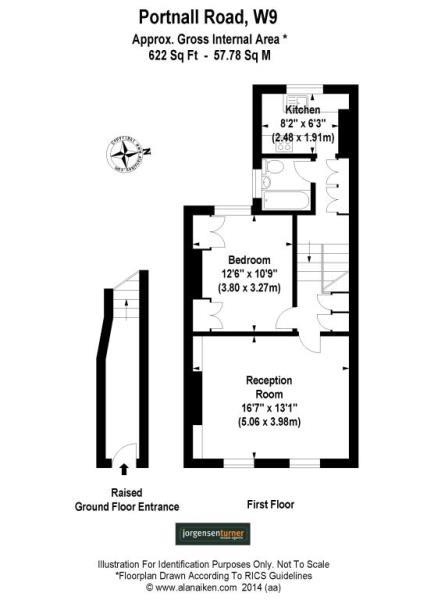 Floorplan for Portnall Road, Maida Vale, London