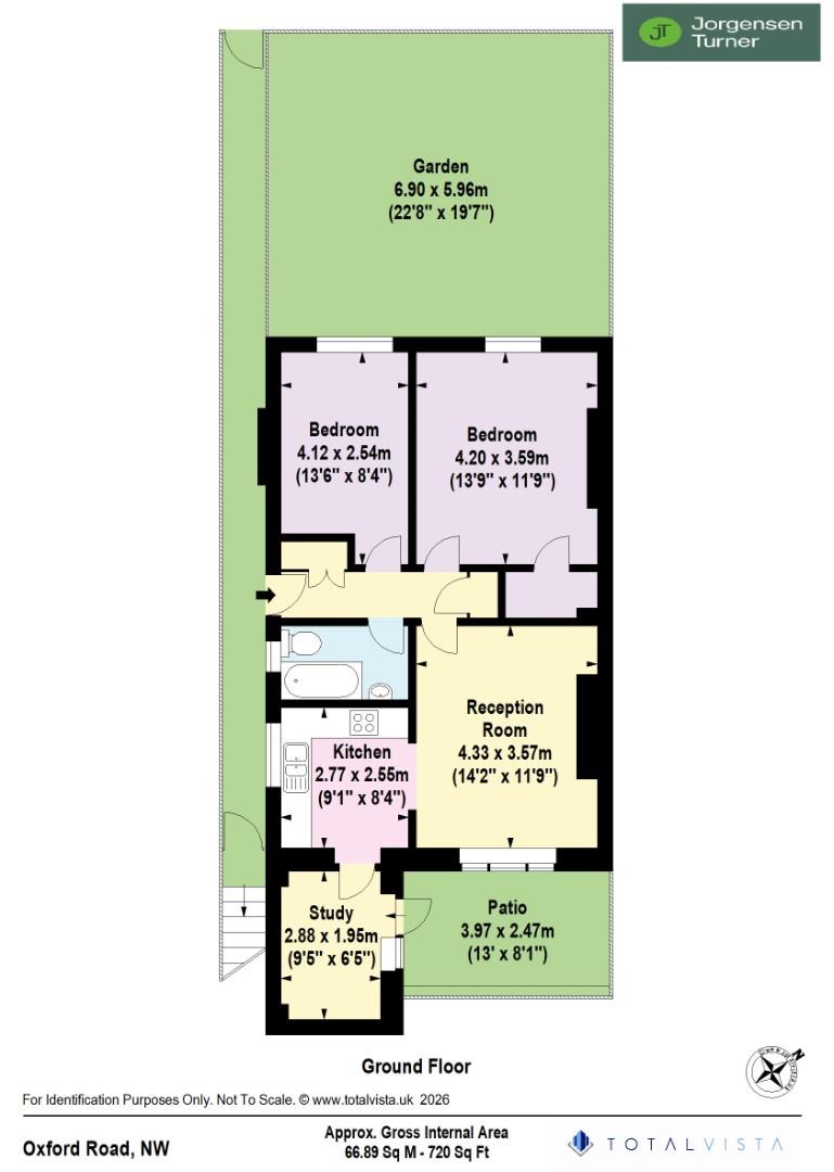 Floorplan for Oxford Road, North Maida Vale, NW6