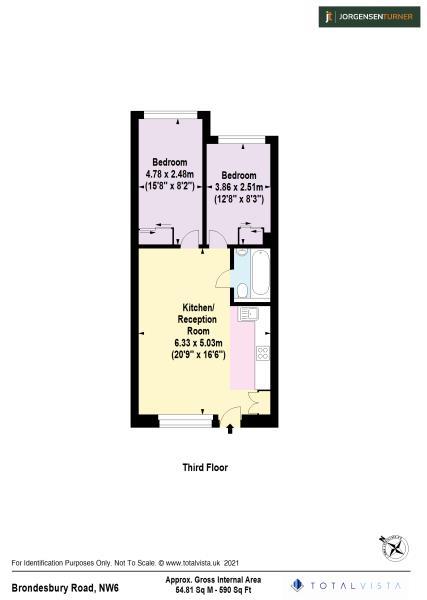 Floorplan for Brondesbury Road, Kilburn, London