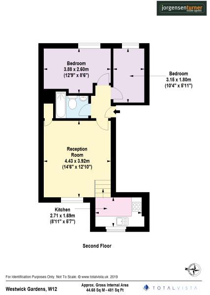 Floorplan for Westwick Gardens, Brook Green, W14