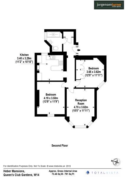 Floorplan for Queen's Club Gardens, London, W14