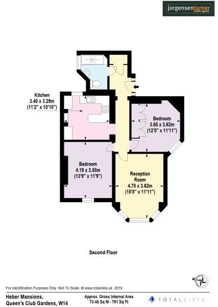 Floorplan for Queen's Club Gardens, London, W14