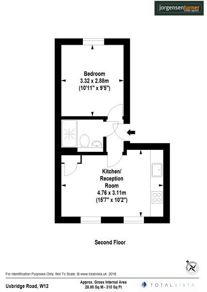 Floorplan for Uxbridge Road, Shepherds Bush, W12