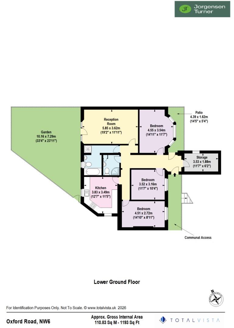 Floorplan for Oxford Road, Kilburn Park