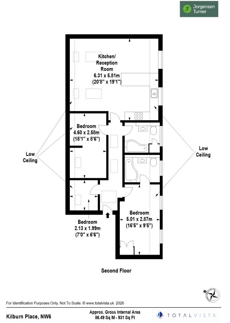 Floorplan for Kilburn Place, Kilburn, NW6