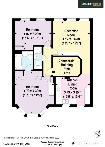 Floorplan for Brondesbury Villas, Queens Park