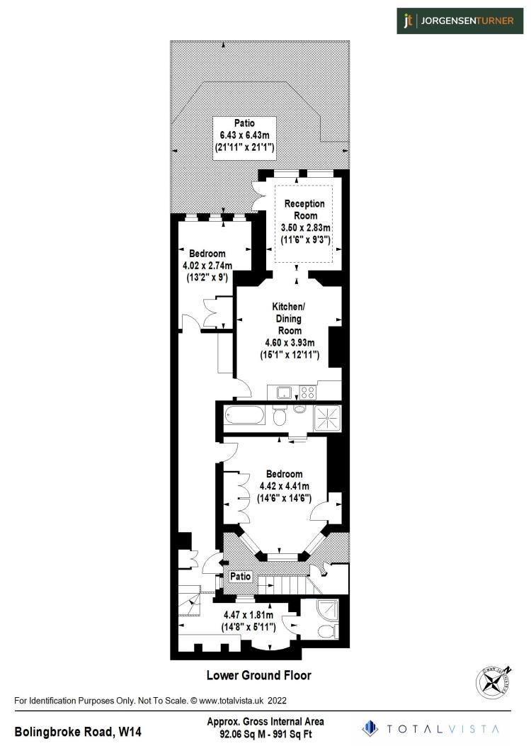 Floorplan for Bolingbroke Road, Brook Green, W14