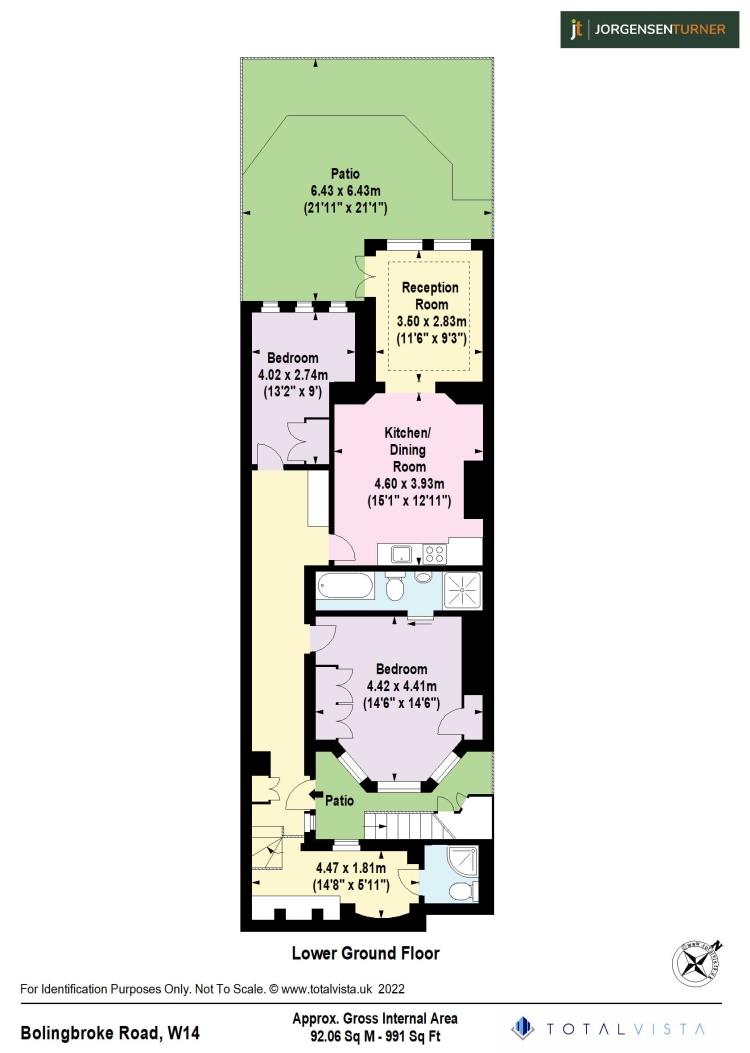 Floorplan for Bolingbroke Road, Brook Green, W14