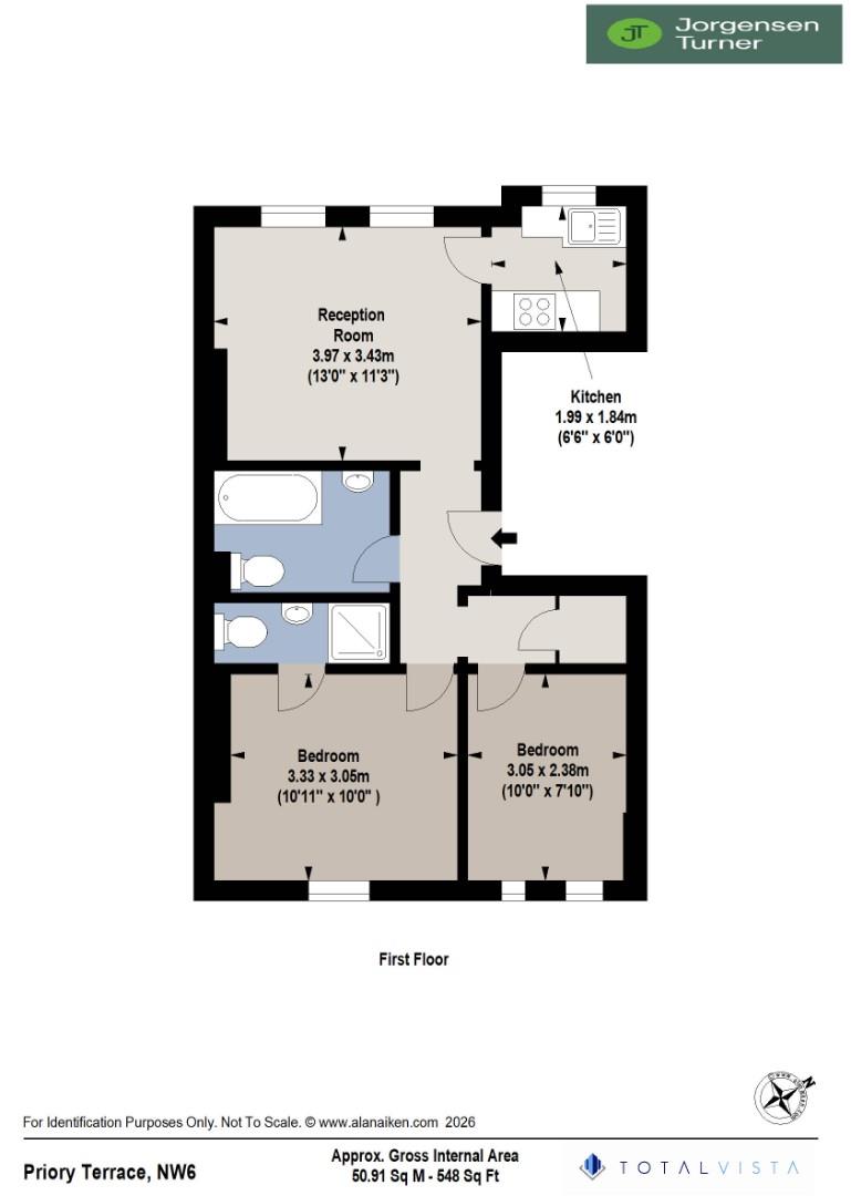Floorplan for Priory Terrace, South Hampstead, NW6