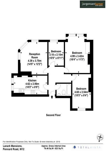 Floorplan for Lanark Mansions, Shepherds Bush, W12