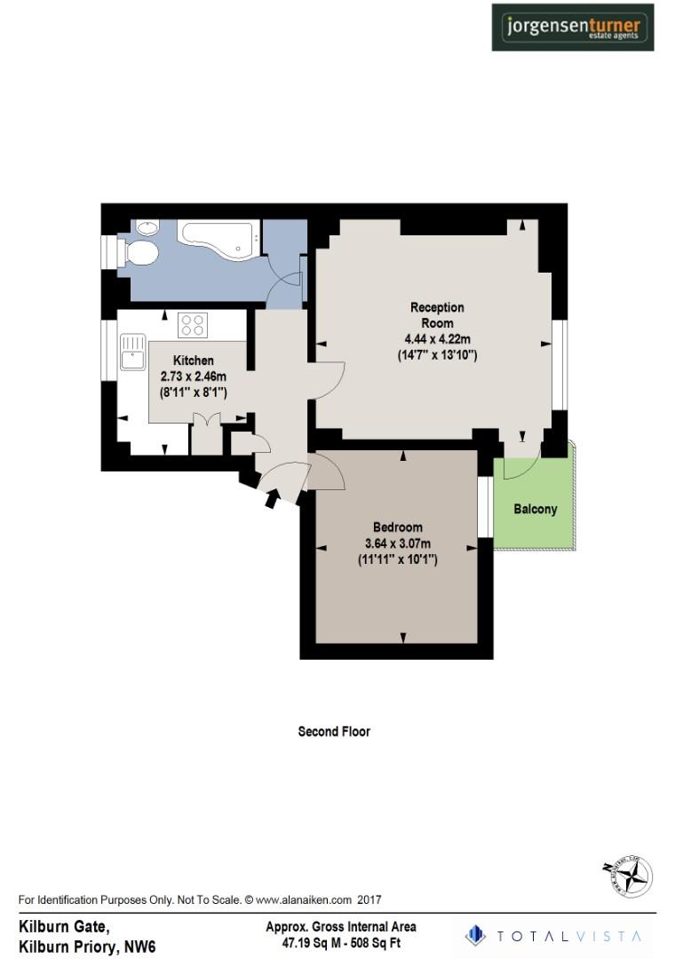 Floorplan for Kilburn Gate, North Maida Vale, NW6