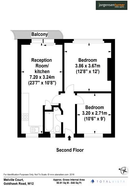 Floorplan for Melville Court, Goldhawk Road, London, W12 9NY