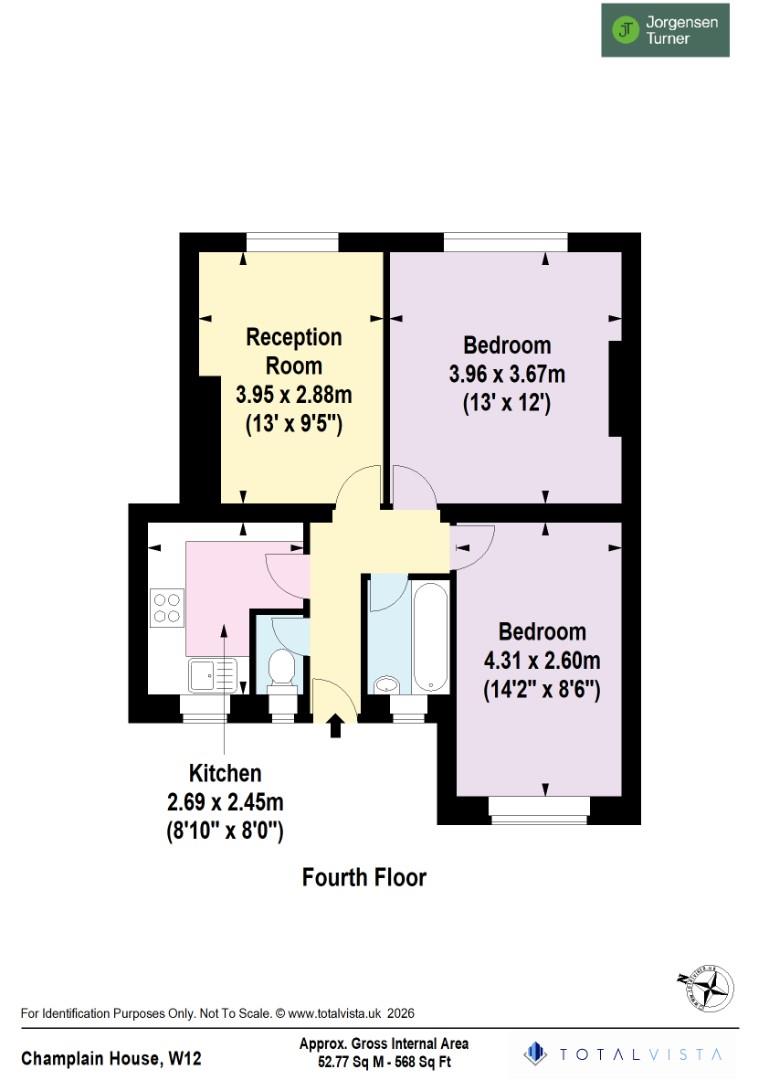 Floorplan for Champlain House, White City Estate, W12
