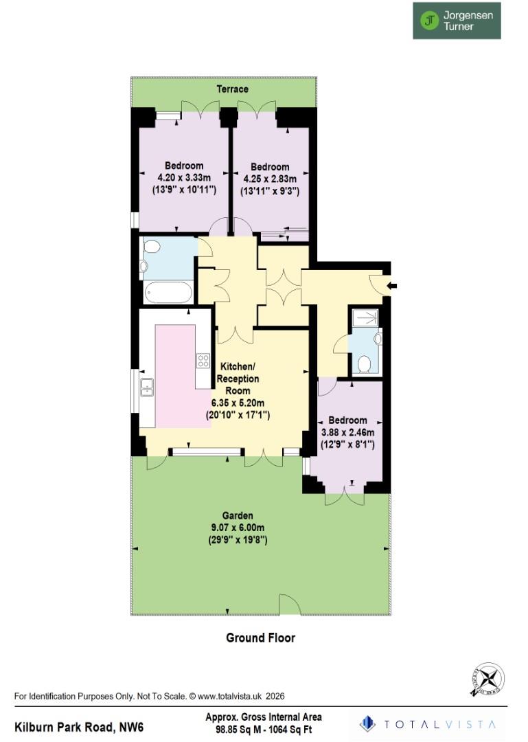 Floorplan for Kilburn Park Road, Maida Vale, NW6