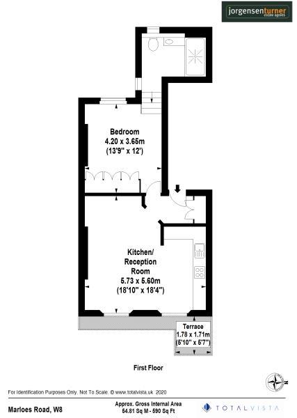 Floorplan for Marloes Road, Kensington, W8