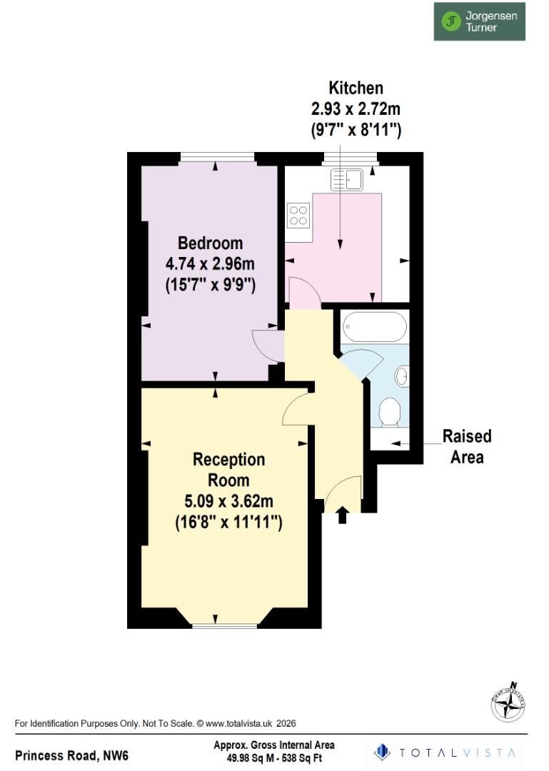 Floorplan for Princess Road, North Maida Vale, NW6