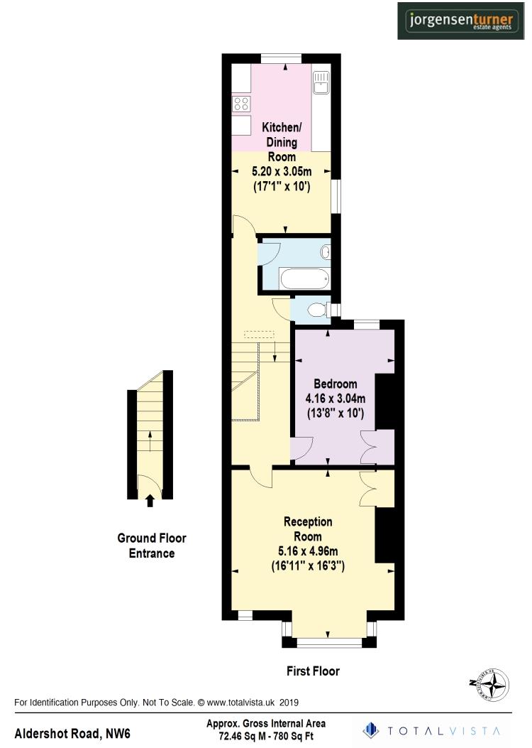 Floorplan for Aldershot Road, London