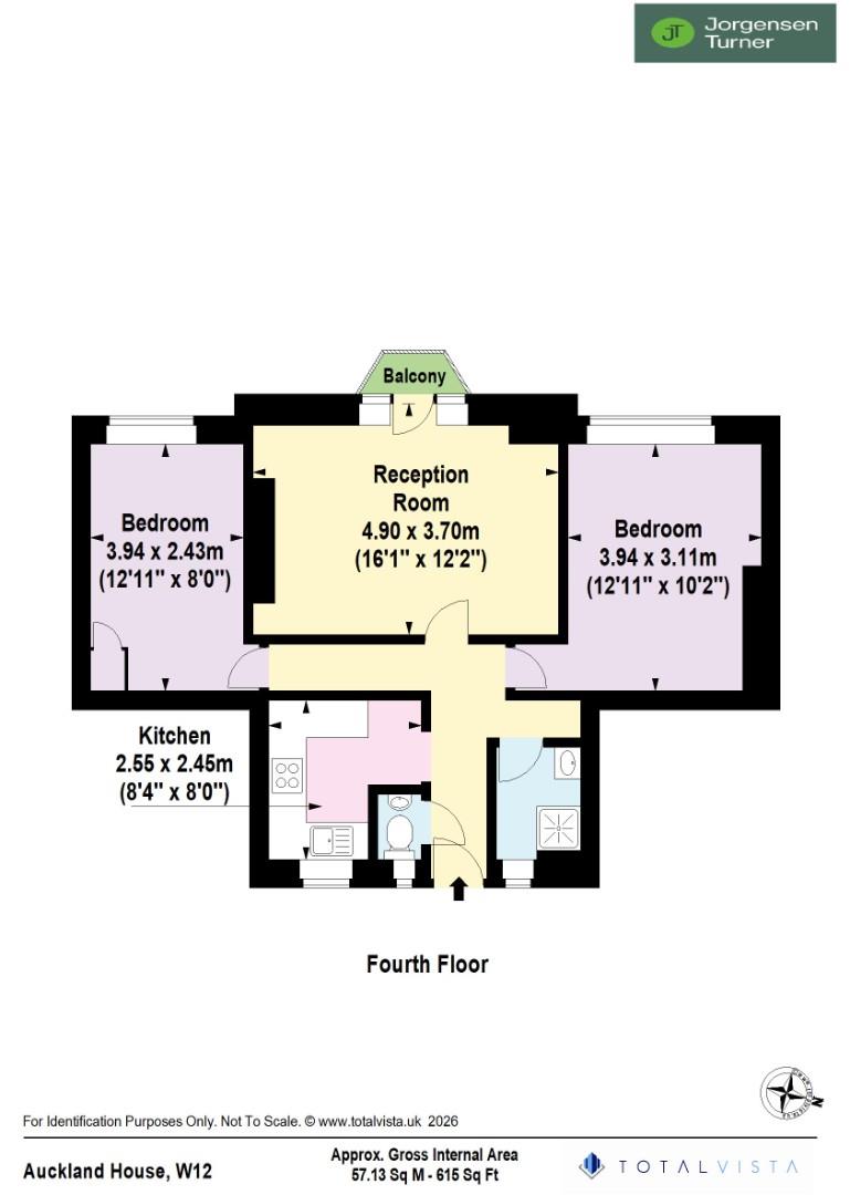 Floorplan for Auckland House, White City Estate, W12