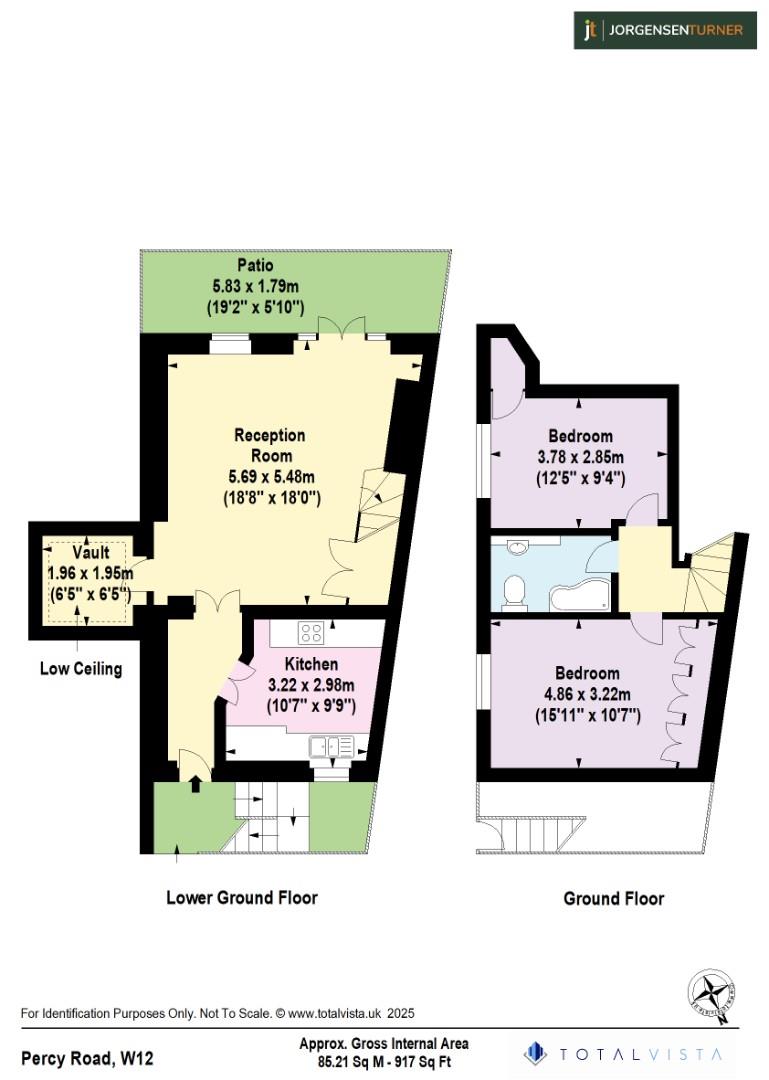 Floorplan for Percy Road, Shepherds Bush, W12