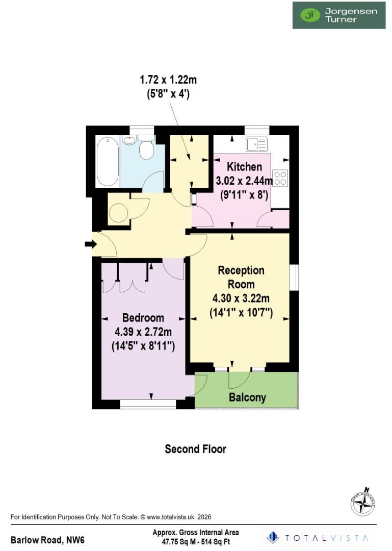 Floorplan for Barlow Road, West Hampstead, NW6