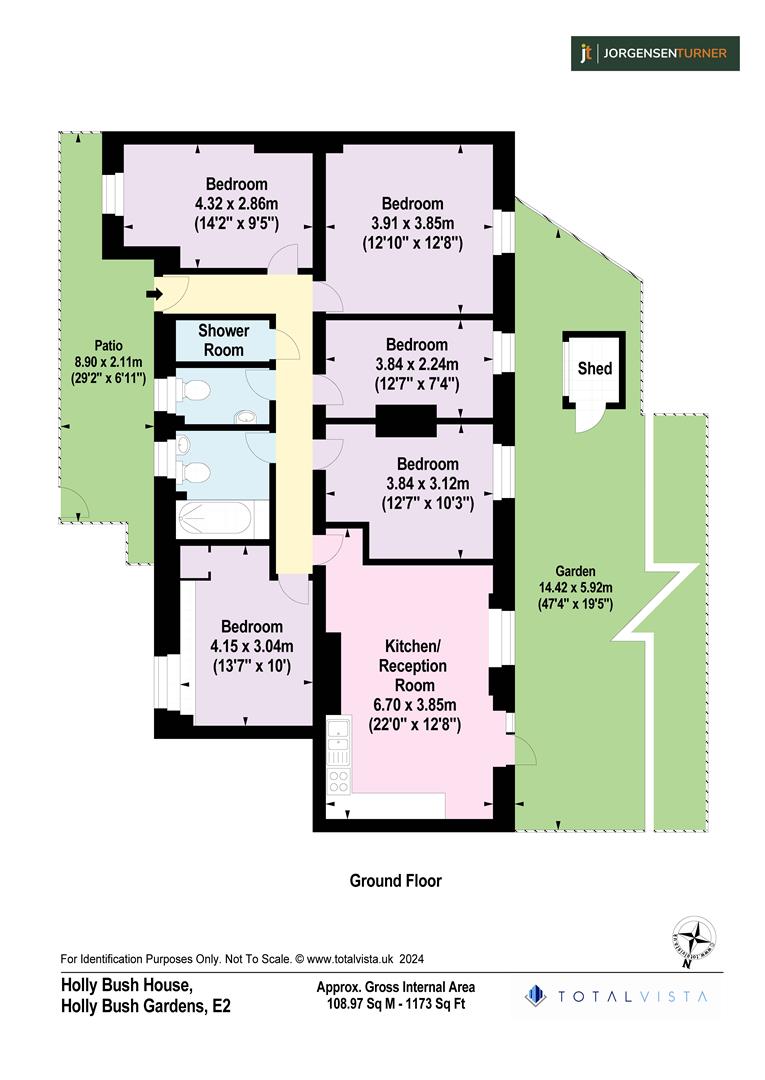 Floorplan for Hollybush House, Hollybush Gardens, E2