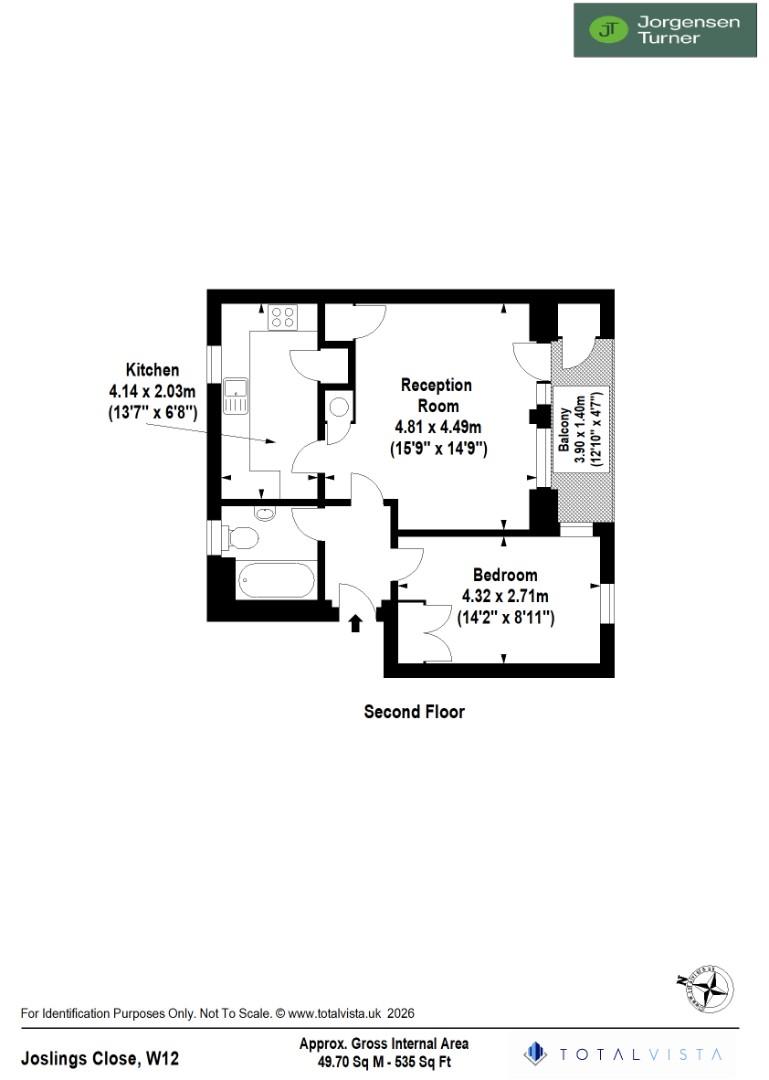 Floorplan for Joslings Close, Shepherds Bush, W12