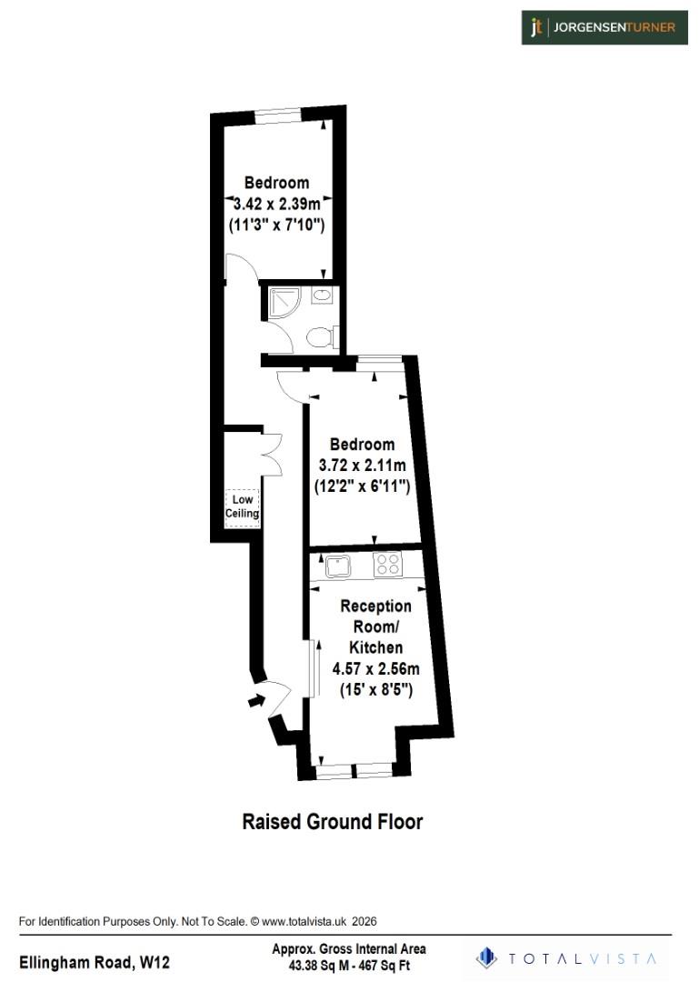 Floorplan for Ellingham Road, Shepherds Bush, W12