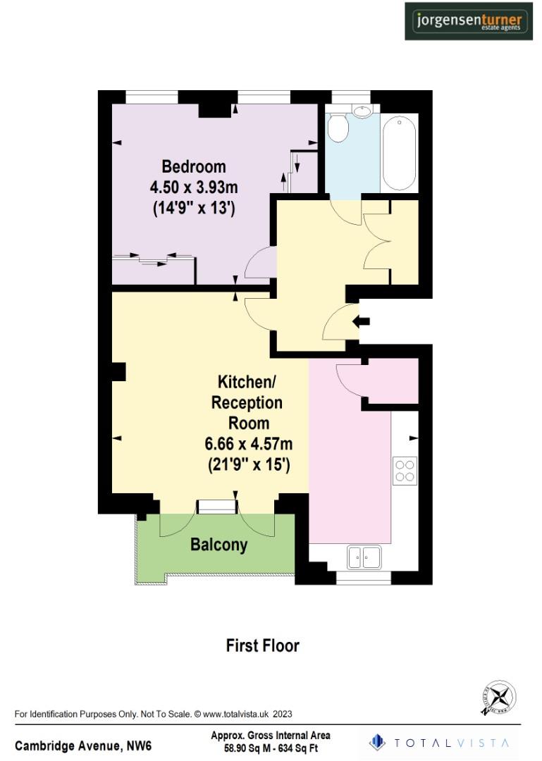 Floorplan for Cambridge Avenue, Maida Vale, NW6