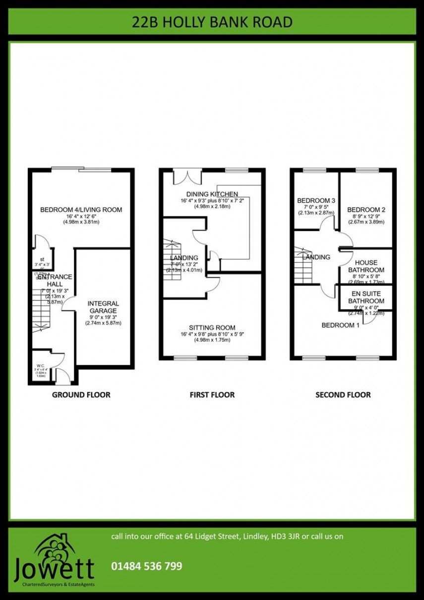 Floorplan for Holly Bank Road, Huddersfield
