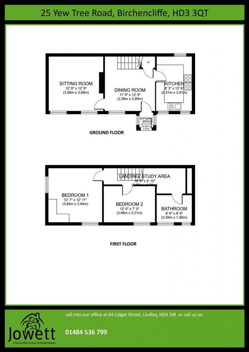 Floorplan for Yew Tree Road, Huddersfield