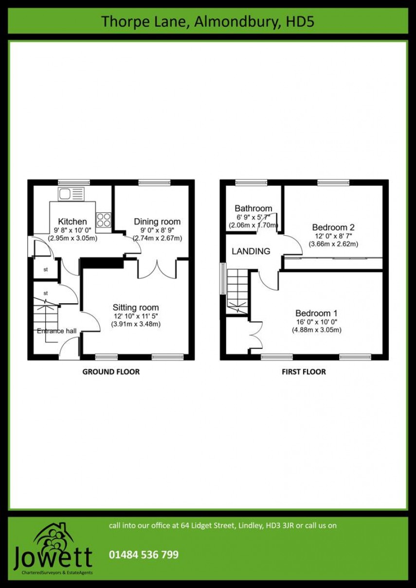 Floorplan for Thorpe Lane, Almondbury, Huddersfield