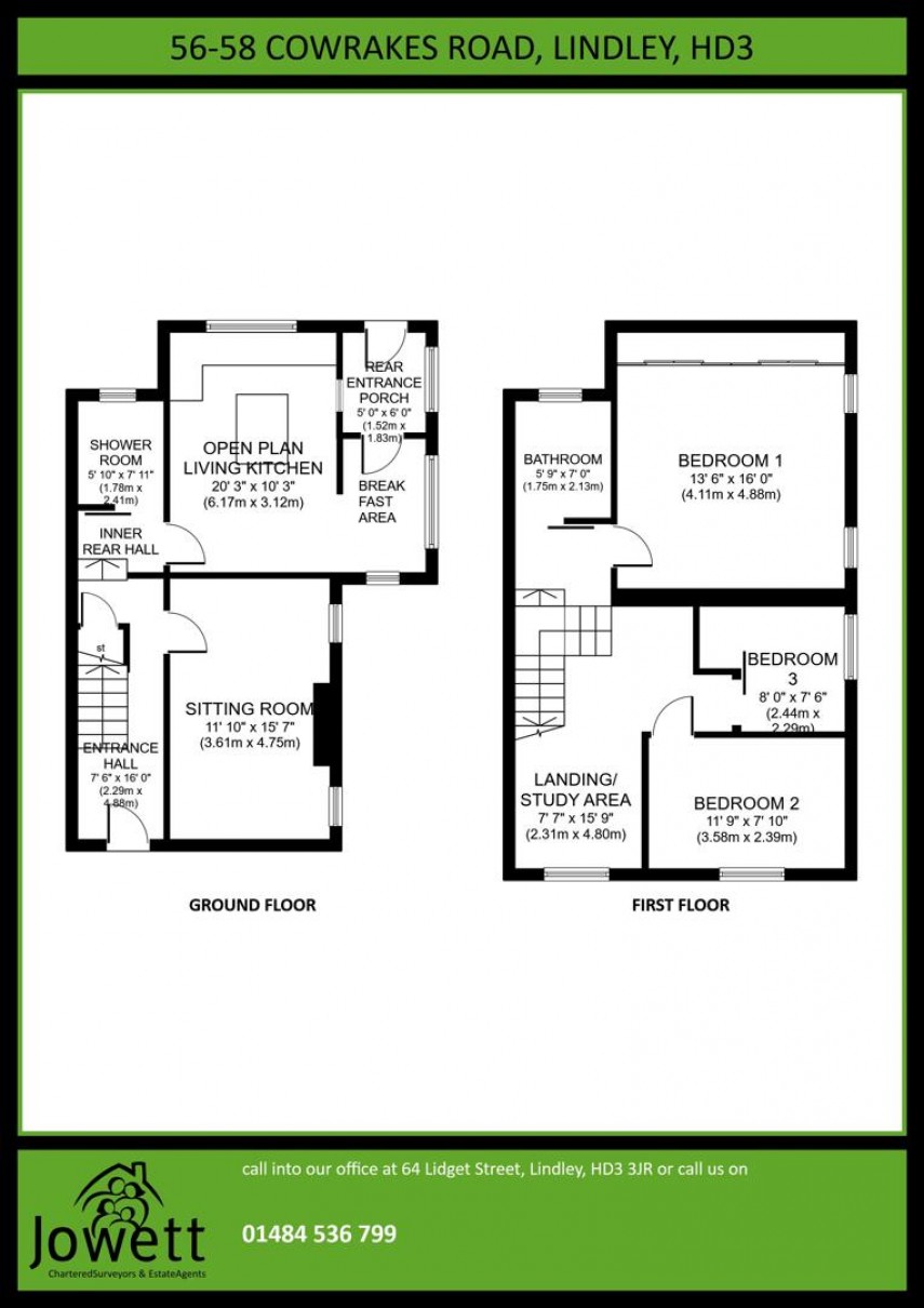 Floorplan for Cowrakes Road, Huddersfield