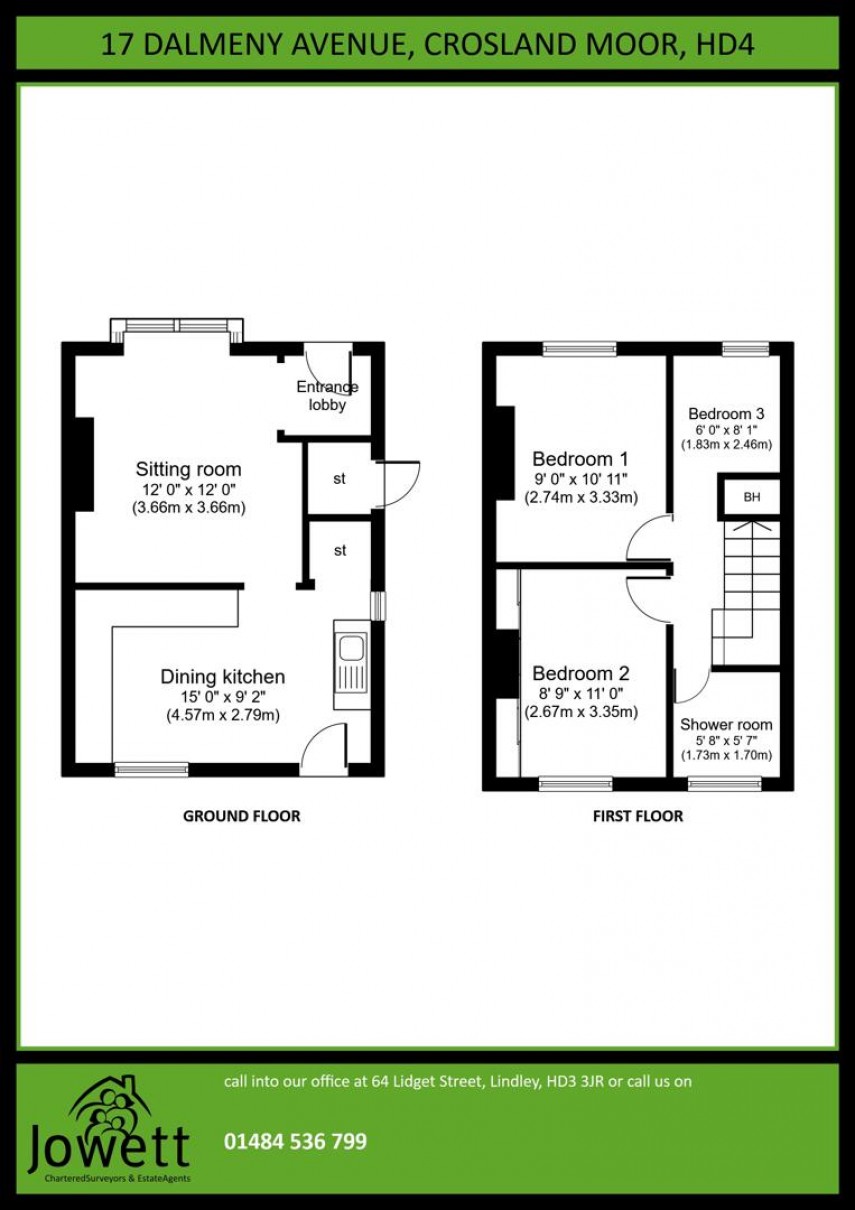 Floorplan for Dalmeny Avenue, Huddersfield
