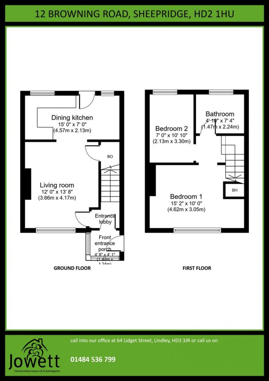 Floorplan for Browning Road, Huddersfield