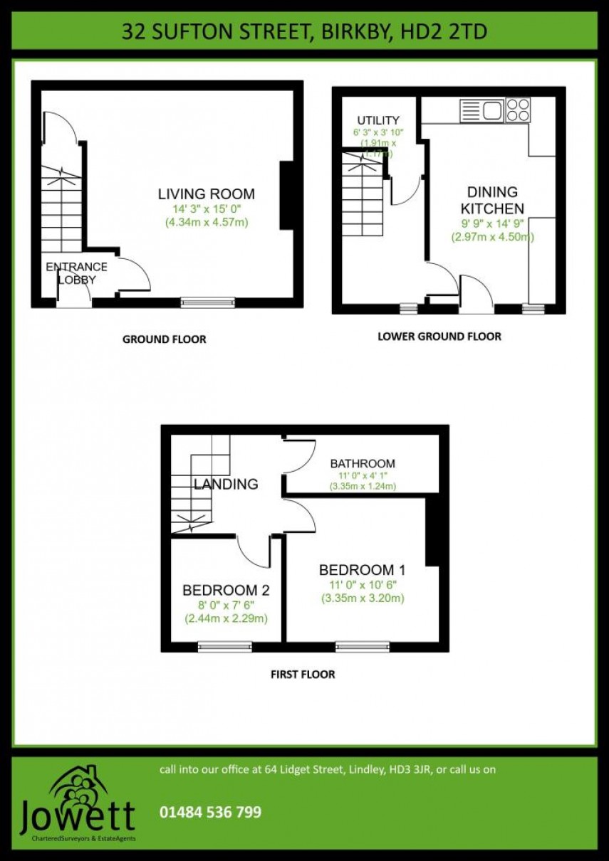 Floorplan for Sufton Street, Huddersfield, HD2