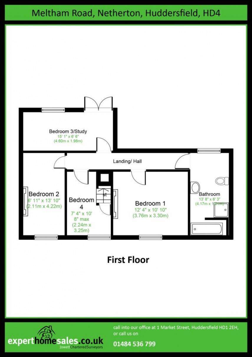 Floorplan for Meltham Road, Netherton, Huddersfield, HD4