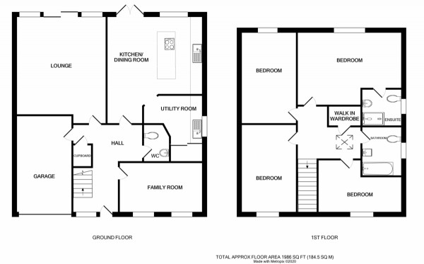 Floorplan for Amherst Road, Kenilworth
