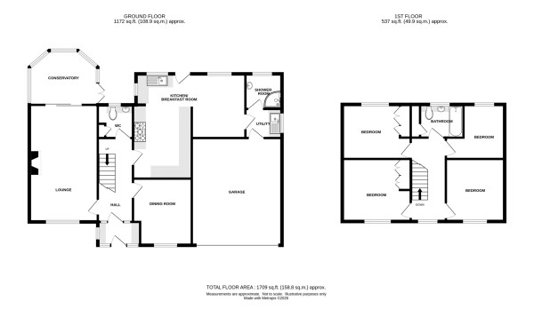 Floorplan for Tidmarsh Road, Leek Wootton