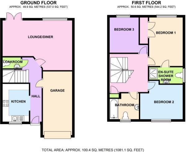 Floorplan for Highfield, Hatton Park, Warwick