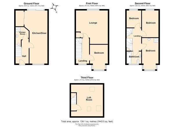 Floorplan for Howard Walk, Warwick