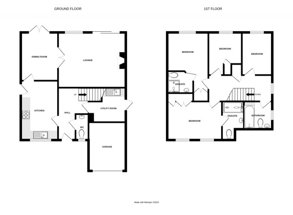 Floorplan for Tidmington Close, Hatton Park