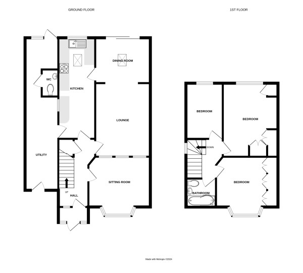 Floorplan for Bertie Road, Kenilworth