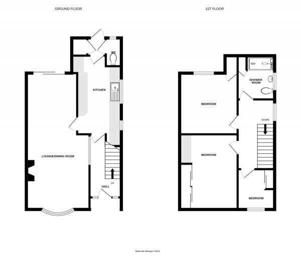 Floorplan for Willoughby Avenue, Kenilworth