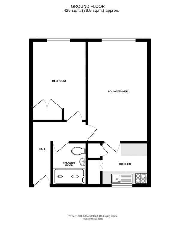 Floorplan for School Lane, Kenilworth